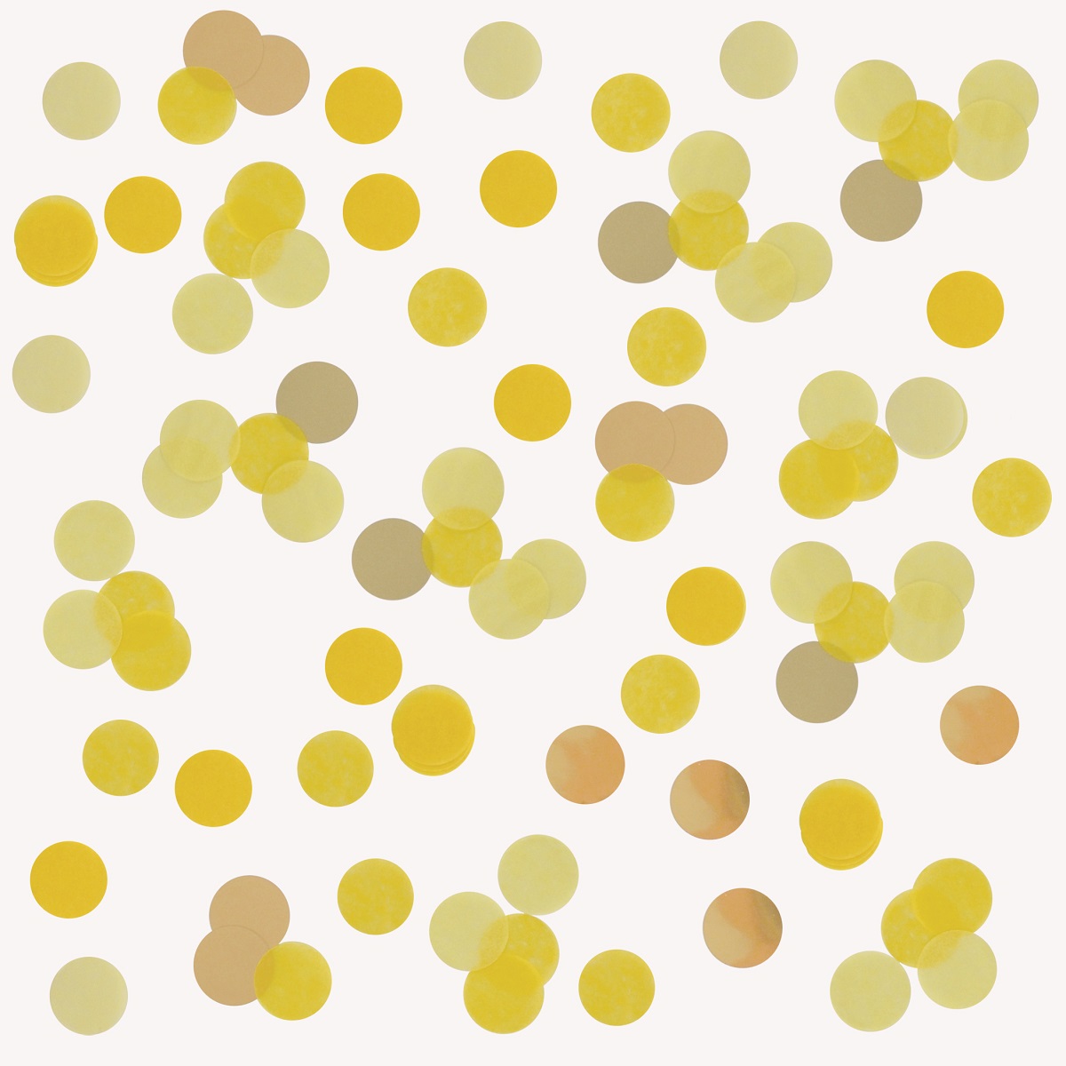 Mr.Wonderful confetti amarillo y dorado