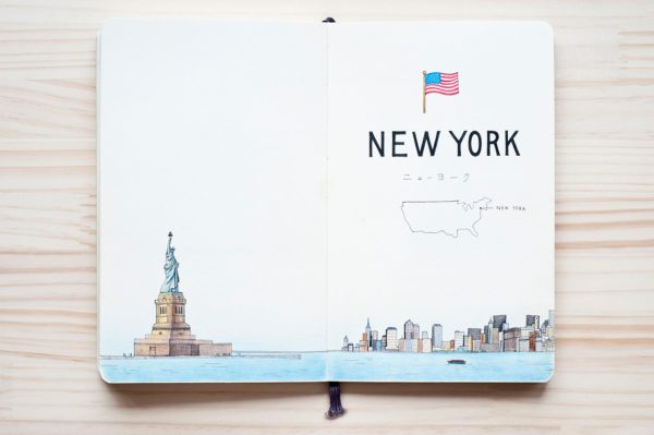 ilustración de Nueva York, Yoshie Kondo
