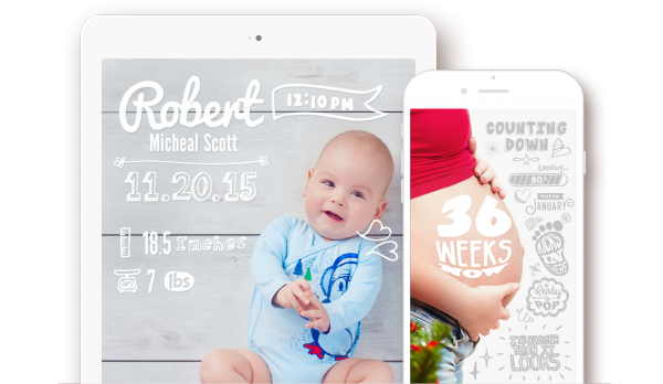 application customiser photos de bébé