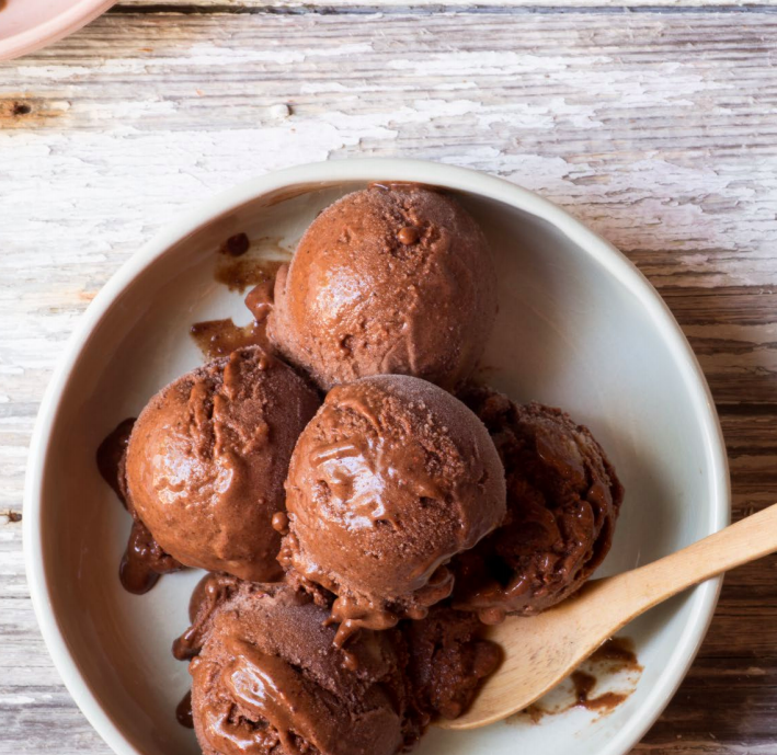 La receta más fácil para preparar helado de plátano y chocolate belga