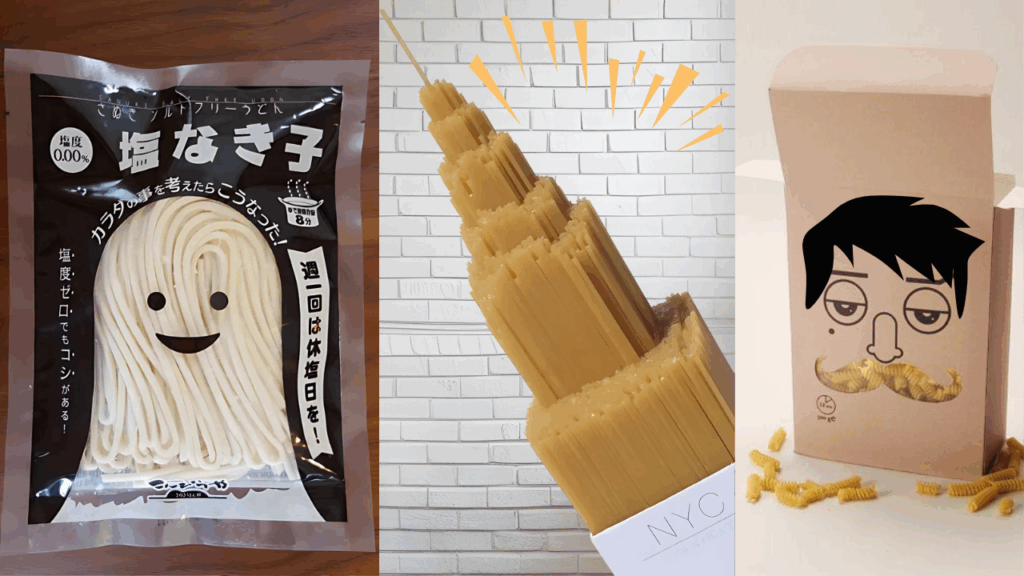 a la rica pasta y al bonito packaging