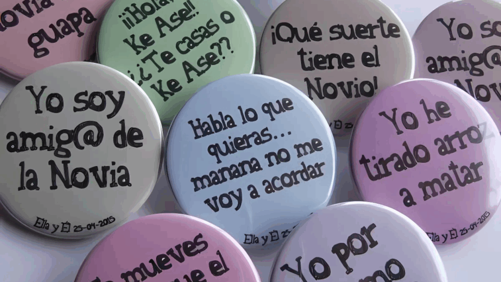 ya estan aqui las chapas con superpoderes para las bodas mas caneras